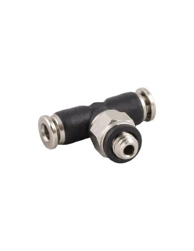 Adjustable T-fitting with M3 central thread, 3mm tube, 56000 MINI Series - Aignep