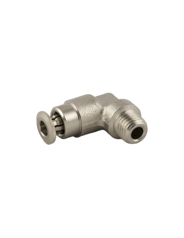 Male L-shaped conical fitting M10X1 tube 4mm for lubrication and greasing Series 58000 High pressure - Aignep