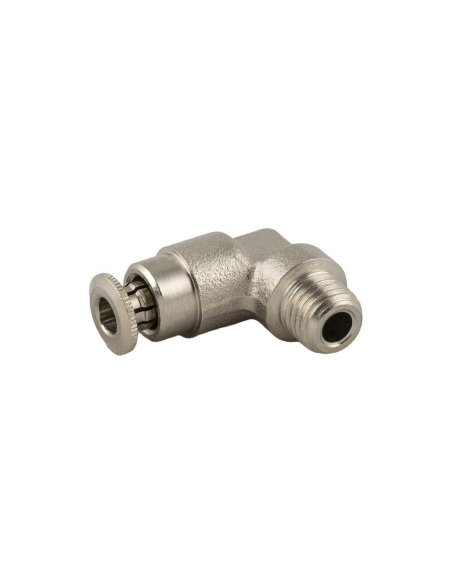 Male L-shaped conical fitting M8X1 tube 6mm for lubrication and greasing Series 58000 High pressure - Aignep | ADAJUSA
