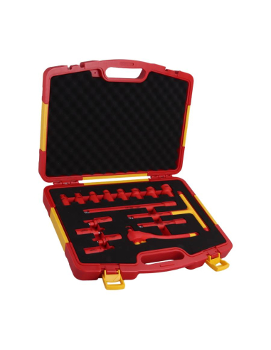 Socket wrench set VDE 1000V insulation 16 pieces