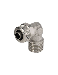 Male conical elbow fitting 3/8 tube 10/8 C Series - Metal Work | ADAJUSA