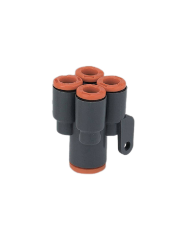Double Y fitting inlet diameter 6 outlet diameter 6 technopolymer - Metal Work