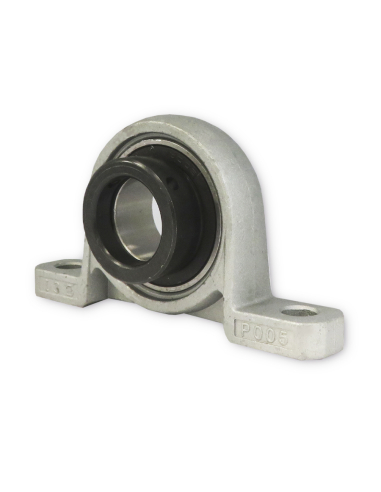 Aluminum support with eccentric bearing in steel shaft 10mm UP000 - ISB