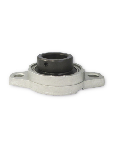 Oval support in aluminium with eccentric bearing in steel axis 20mm UFL004 - ISB