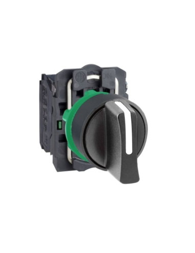 3 position selector switch with 2 open contacts (NO) - SCHNEIDER