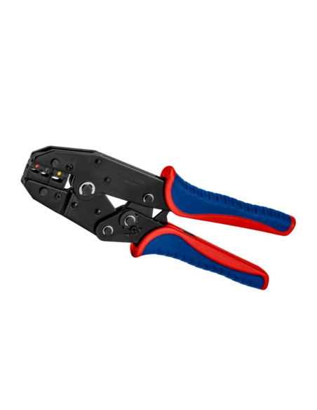 Crimping set with interchangeable jaws for terminals and toe