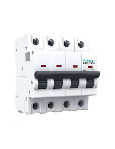 MCB circuit breaker 4 pole 40A DC - Hyundai Electric