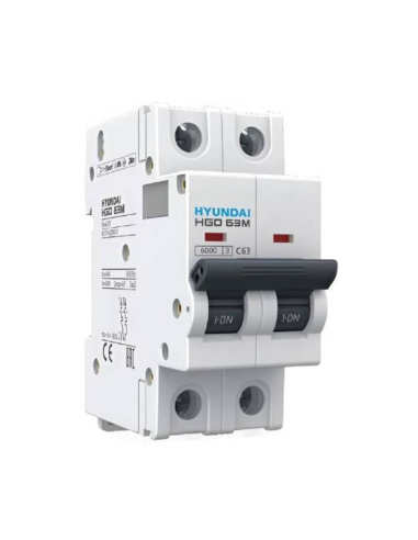 MCB circuit breaker 2 pole 25A DC  - Hyundai Electric