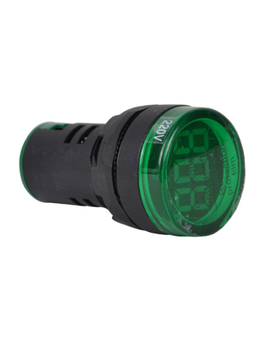 60-500VAC circular 22mm digital panel voltmeter
