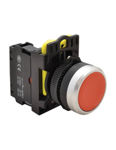 Roter elektrischer Drucktaster 22mm aus Kunststoff NYG3-R | ADAJUSA | Preis