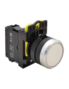 Weißer 22-mm-Elektrodrucktaster aus Kunststoff NYG3-W | ADAJUSA | Preis