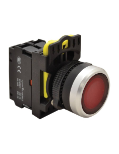 Red illuminated push button, 22 mm, made of plastic, NYG3-LR | ADAJUSA | Price
