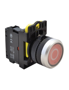 Roter Elektro-Drucktaster "O" 22mm aus Kunststoff NYG3-P2 | ADAJUSA | Preis