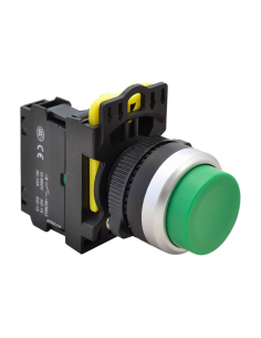 Grüner elektrischer Drucktaster 22mm hervorstehend aus Kunststoff NYG3-HG | ADAJUSA | Preis