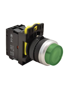 Grün beleuchteter elektrischer Drucktaster, 22 mm hervorstehend, aus Kunststoff NYG3-HLG | ADAJUSA | Preis