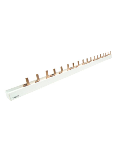 Electrical connection comb 3 poles 63A strip of 215mm