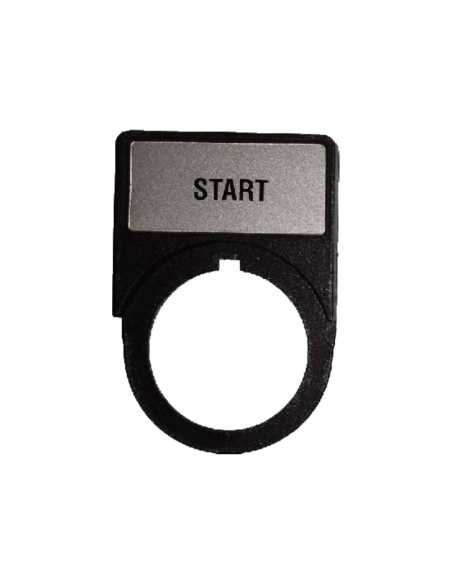 Label holder 25x17mm snap-in label holder