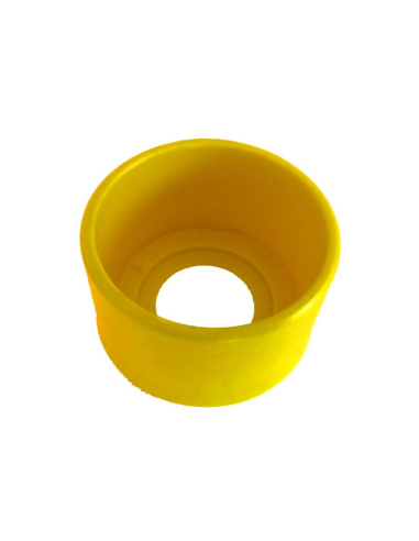 Protective collar with closed push button