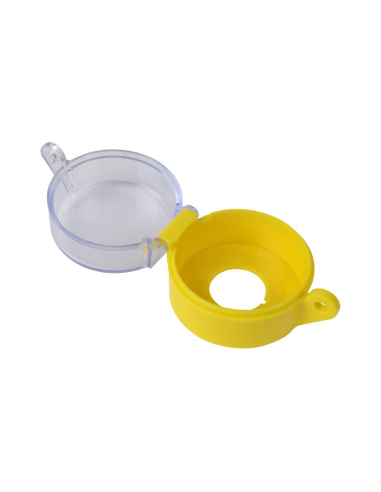 Cover with lockable cover for pushbutton...