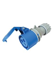 Plug industrial female CEE 16A 2 Pole TICS-213H| ADAJUSA : price