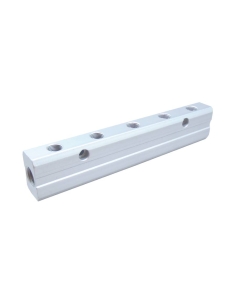 Doppelverteiler 2 1/4 Eingänge - 10 1/8 Ausgänge aus Aluminium - Aignep | ADAJUSA