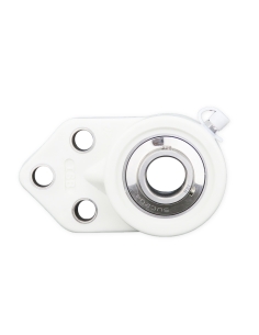 Support of flange white self-aligning thermoplastic UCFB206PB with bearing stainless steel SSUC-206 shaft 30mm ISB | ADAJUSA | p
