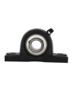 Black thermoplastic self-aligning foot stand UCP208P with bearing stainless steel SSUC-208 shaft 40mm ISB | ADAJUSA | price