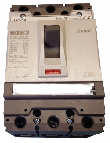 Automatic switch 3x125A Reg three-pole molded box.