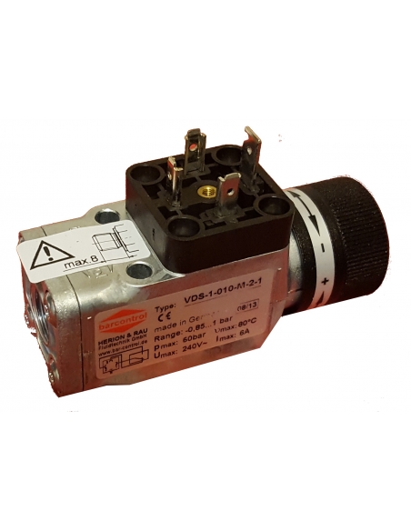 Adjustable 1/4 pressure switch with connector - ADAJUSA