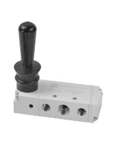 Valve 1/4 5-way 3 fixed positions c.c.- Mindman - ADAJUSA