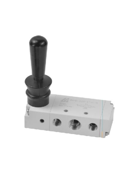 Valve 1/4 5-way 3 fixed positions c.c.- Mindman - ADAJUSA