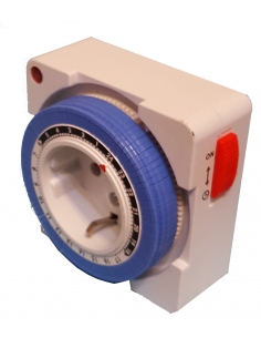 Programador analógico diario con toma de enchufe