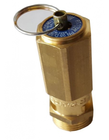 Safety valve (overpressure) 1/4" 6 Bar