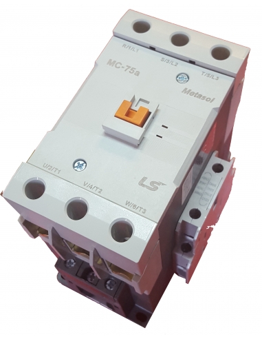 Three-phase contactor 75A coil 230Vac -  LS