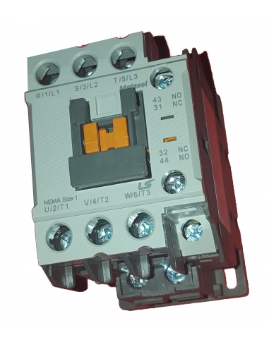 Three-phase contactor 9A coil 230Vac -  LS