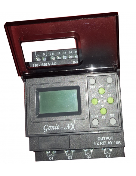 Genie 110-240Vac programmable relay