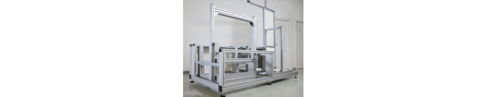 Perfilería de aluminio para montaje de estructuras y bandadas para maquinaria | ADAJUSA
