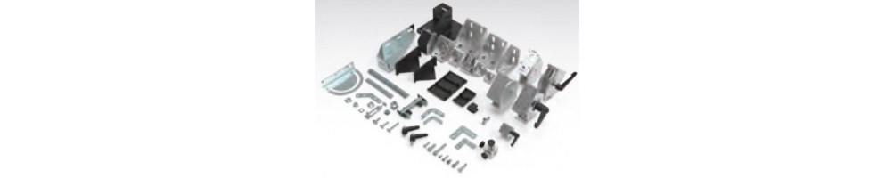Elemente für die Montage von industriellen Aluminiumprofilen für die Montage von Strukturen und Maschinenbetten | ADAJUSA