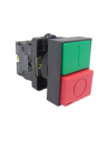 Double pushbuttons in standard plastic range