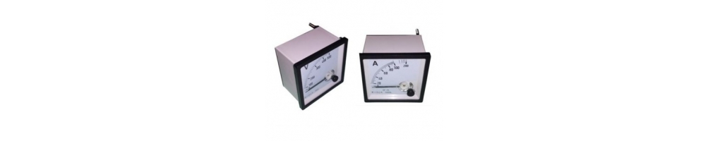 Instrumentos de medida, voltímetros y amperímetros analógicos | ADAJUSA