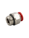 50020 Straight male cylindrical fitting with O-ring