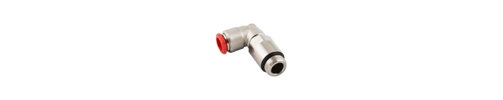 Wide variety of extended orientable L fittings with cylindrical male ...