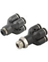 Doppelte Fittings „Y“ Serie 55000 – Aignep
