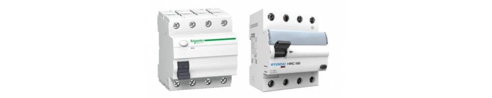 Diferenciales tripolares trifasicos 4 polos para instalaciones eléctricas clase AC 30mA | ADAJUSA