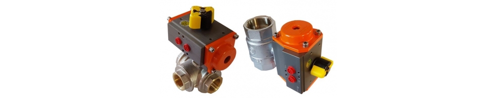 Válvulas de 2 y 3 vías con actuador rotativo neumático Metal Work SMC | ADAJUSA