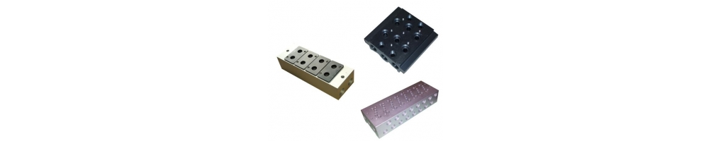 Grundplatten für die Montage verschiedener Typen von pneumatischen Magnetventilen | ADAJUSA